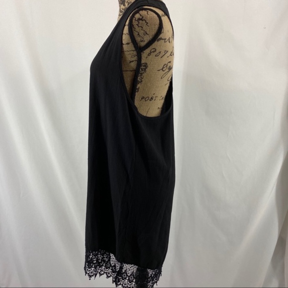 For Love & Lemons Black Mini Dress Lower Lace XS